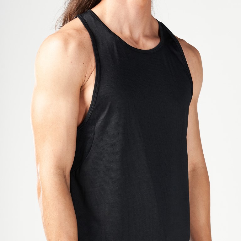 Code Mesh Back Urban Tank - Black